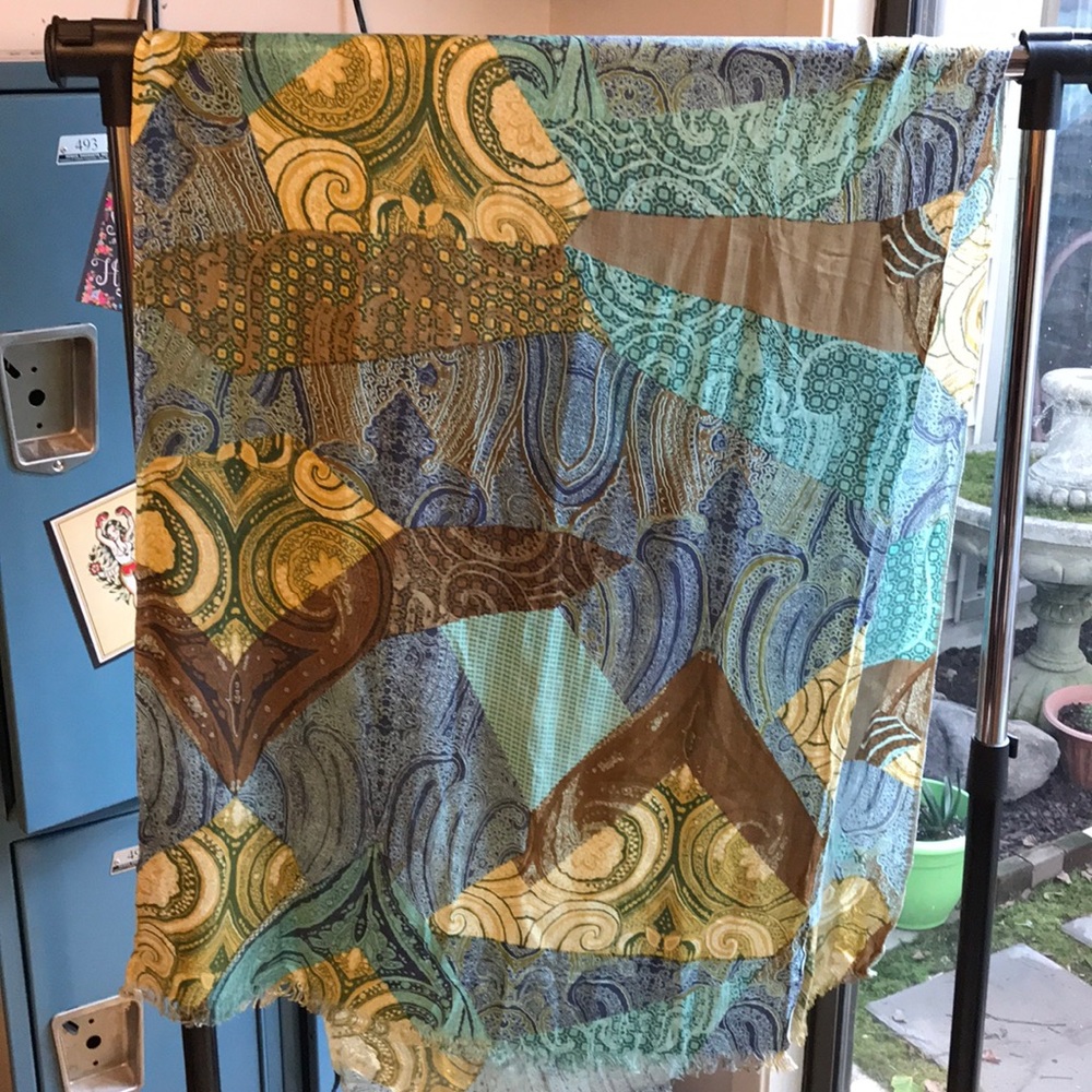 Anne Klein Multicolor Patchwork Scarf - image 2